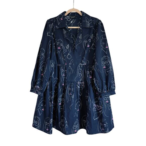 DESIGUAL LOUISVILLE COTTON A-LINE TIERED SWING DRESS - Picture 6 of 9